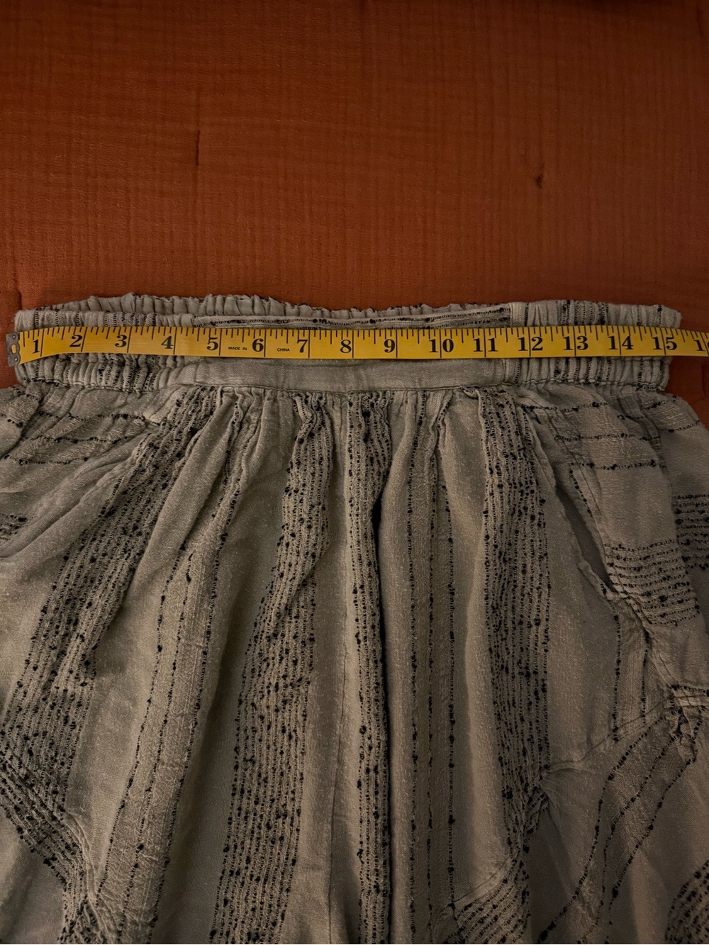 Free People Olive Green Wide Leg Boho Pants - Picture 6 of 7